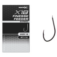 Matrix X1B Finesse Feeder Barbed Spade End Hooks